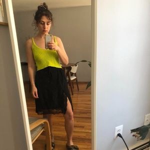 Zadig & Voltaire lace slip skirt